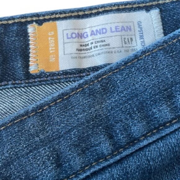 Gap blue long & lean flare jeans size 10 - Picture 5 of 9